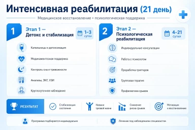 Реабилитация за 21 день в Амурске